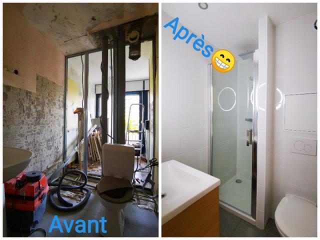 Rénovation complète d'une salle de bain sur Mandelieu la Napoule.